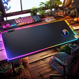 Large RGB Gaming Mouse Pad with Non-Slip Base