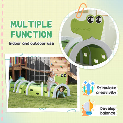Crocodile Design Kids Play Tunnel for Kids to Crawl Through