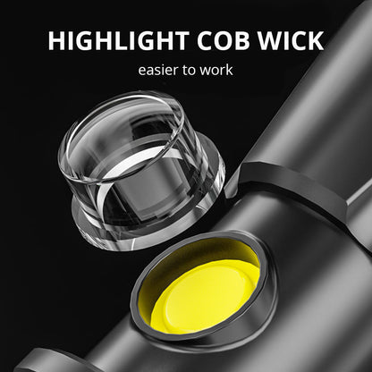 Self-Defense Wolf Tooth Stick Outdoor USB Rechargeable Car Led Security Patrol Broken Window Power Flashlight
