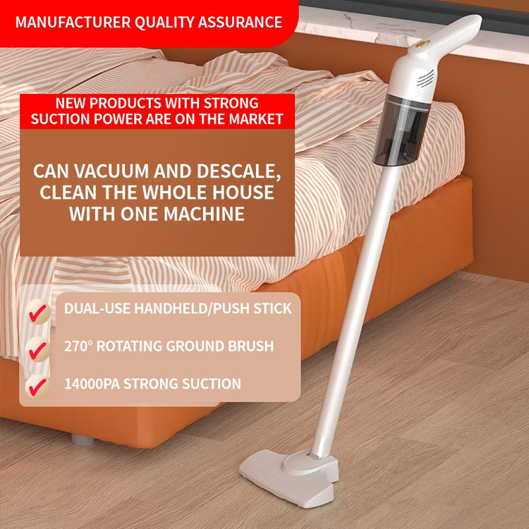 a vacuum cleaner on a wood floor