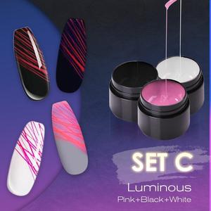 a set of nail polishes