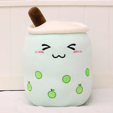 Strawberry Milk Tea Plush Toy Pillow