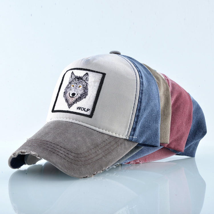 a group of hats on a white surface