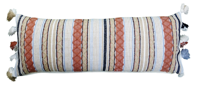 a close up of a pillow