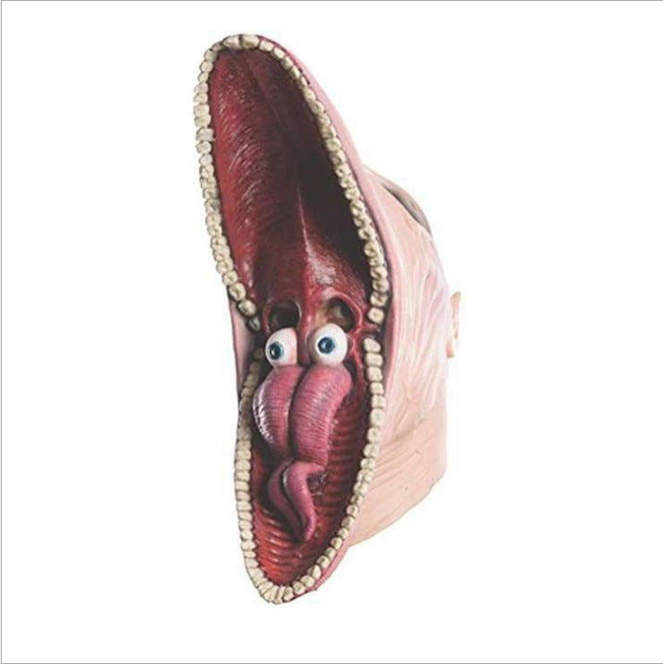a close-up of a mouth
