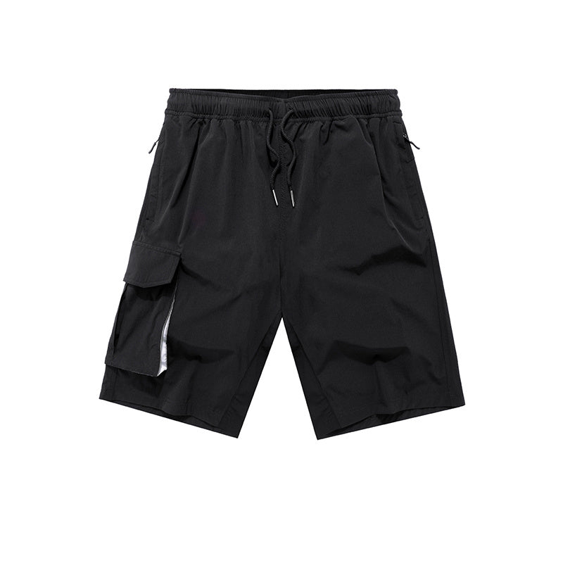 a black shorts with a drawstring