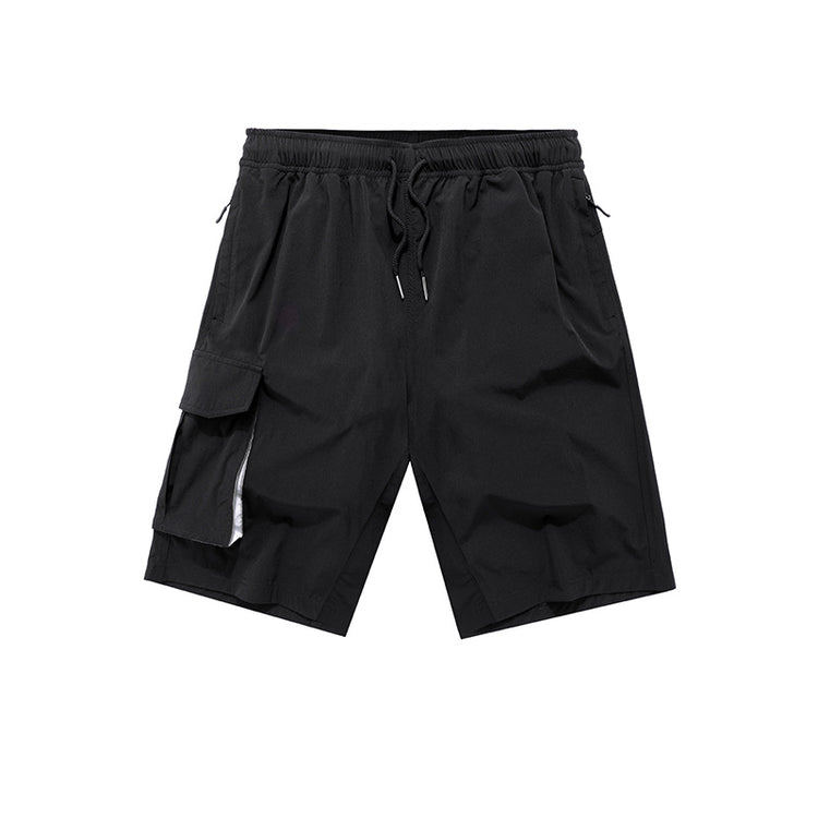 a black shorts with a drawstring