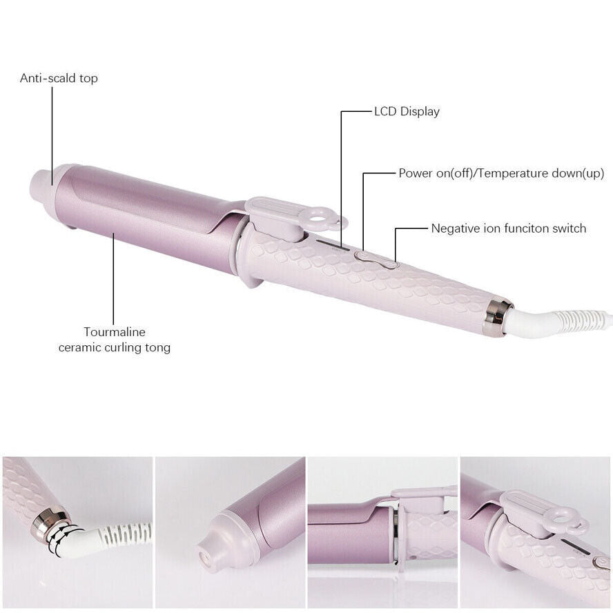 a close-up of a curling iron