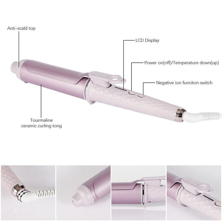 a close-up of a curling iron