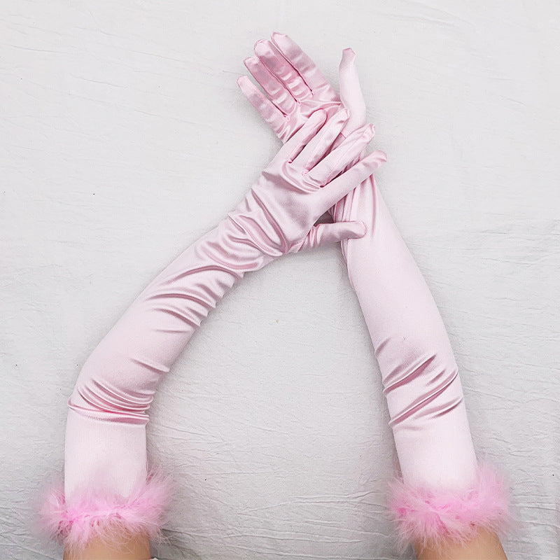 Women's Fashionable Simple Solid Colour Gloves