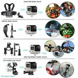Sports Action Camera Chest and Mount Accessories Kit