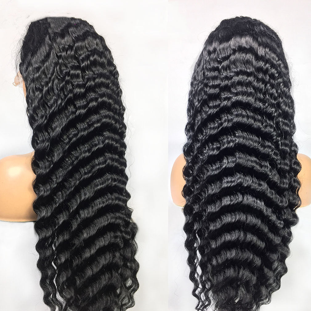 a close up of a wig