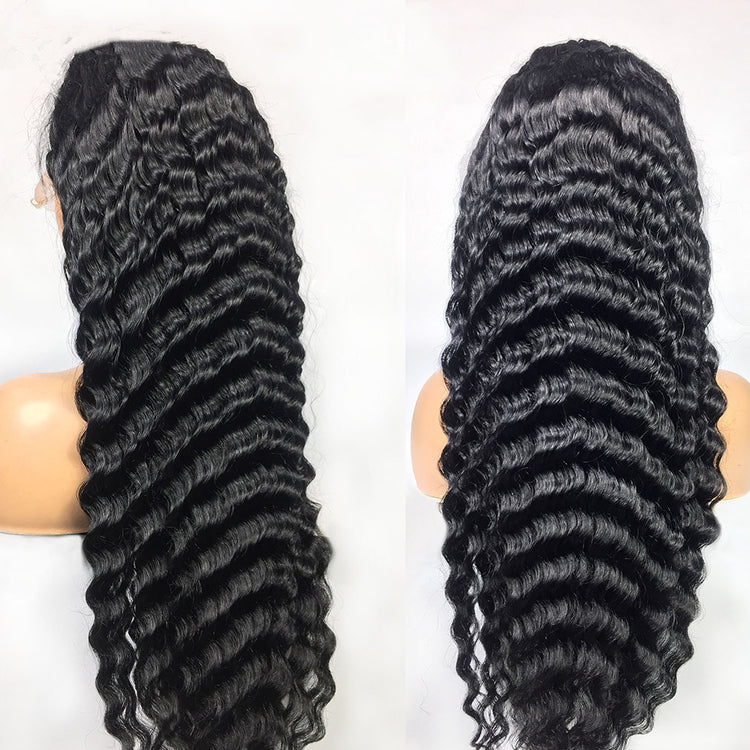 a close up of a wig