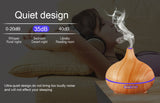 Wood-Grain Aromatherapy Lamp with Remote