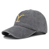 Distressed Embroidered Ponytail Baseball Cap