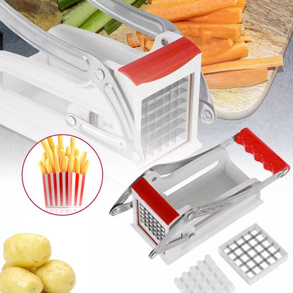 Potato Chipper Slicer French Fries Maker Vegetables Carrots Chip Chopper Cutter