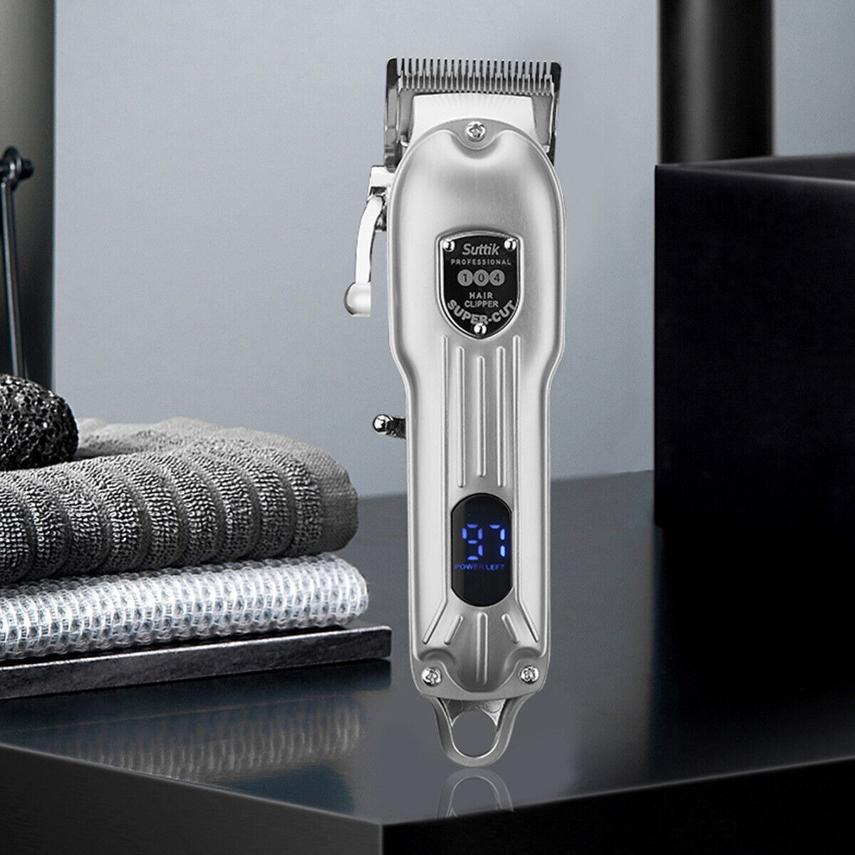 a hair clipper on a counter