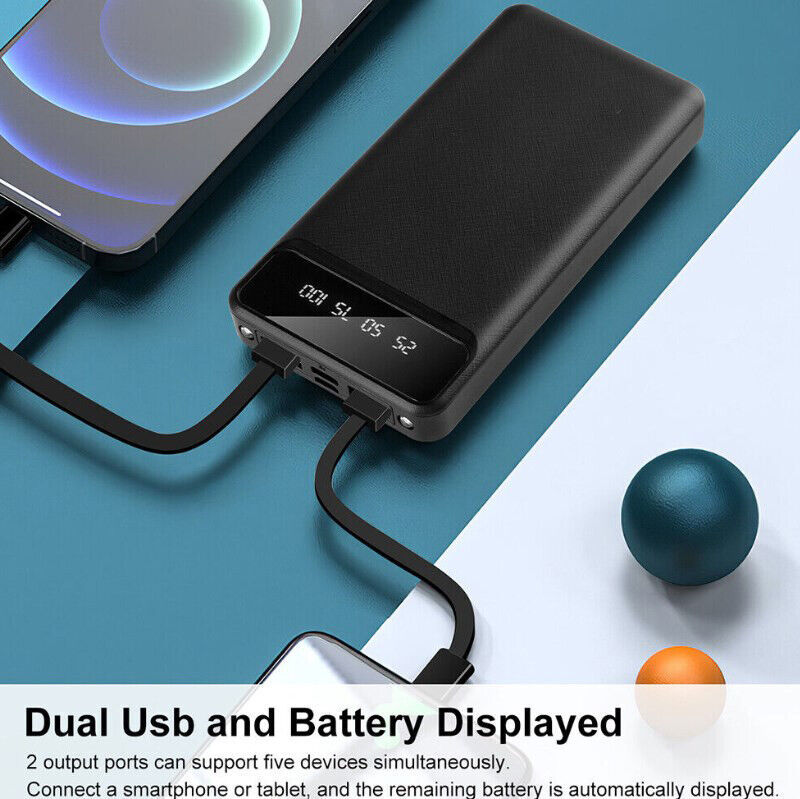 a phone and a battery charging device