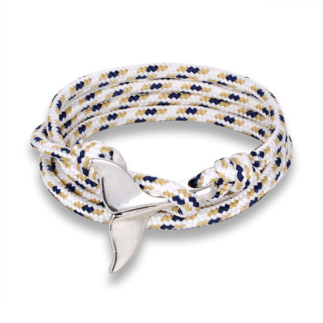 a bracelet with a whale tail