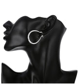 Silver-Tone Hoop Earrings
