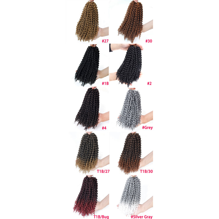 a collage of different colored hair