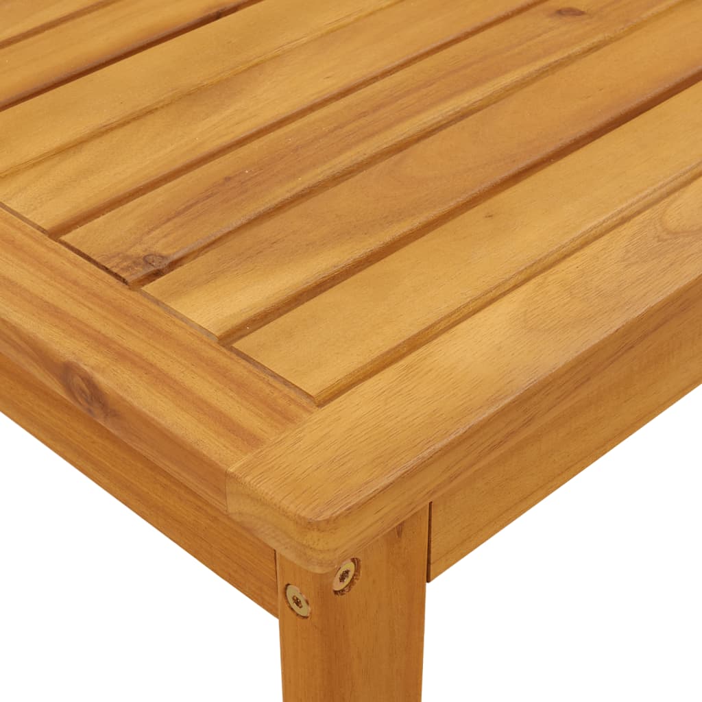 3-piece balcony furniture set with cushions, solid acacia wood