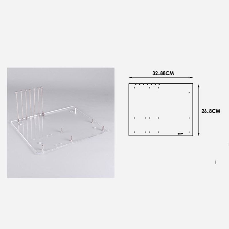 Computer case transparent acrylic single board computer motherboard DIY modified  bracket ITX ATX board type MATX