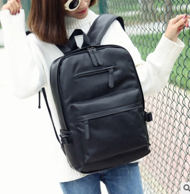 a woman wearing a backpack