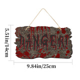 Haunted House Faux-Wood Halloween Door Sign