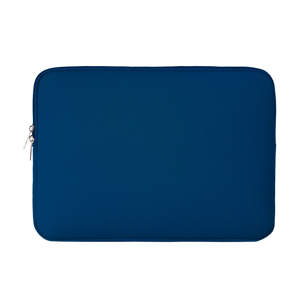 a blue laptop case with zipper