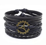 Men's Vintage Braided Leather Bracelet