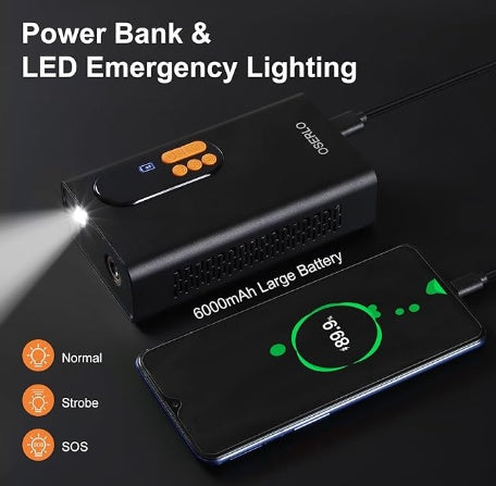 a power bank and led emergency lighting