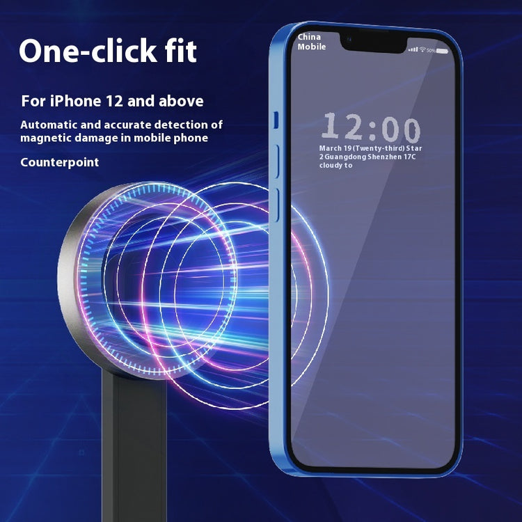 a blue phone with a blue screen