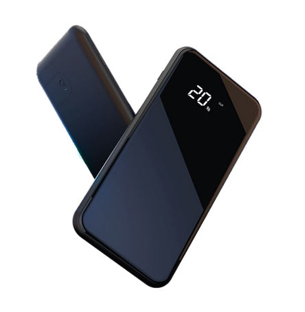 a black cell phone with a white screen
