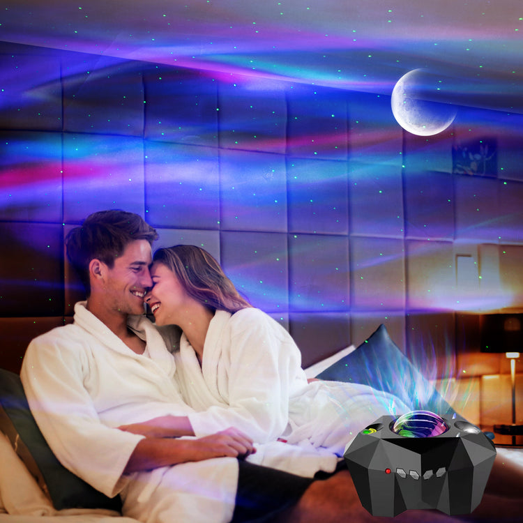 a man and woman in a bed