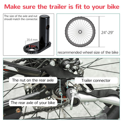 Elite 360 Swivel Bike Trailer for Kids Double Child Two-Wheel Bicycle Cargo Trailer With 2 Security Harnesses