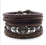 Men's Vintage Braided Leather Bracelet