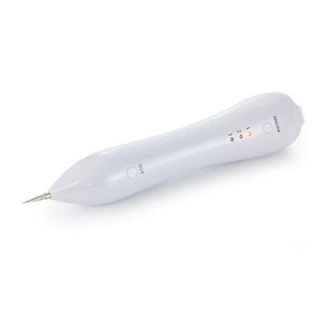 a white device with a pointy tip