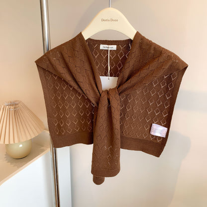 All-match Scarf Outer Wool Detachable Collar Shoulder