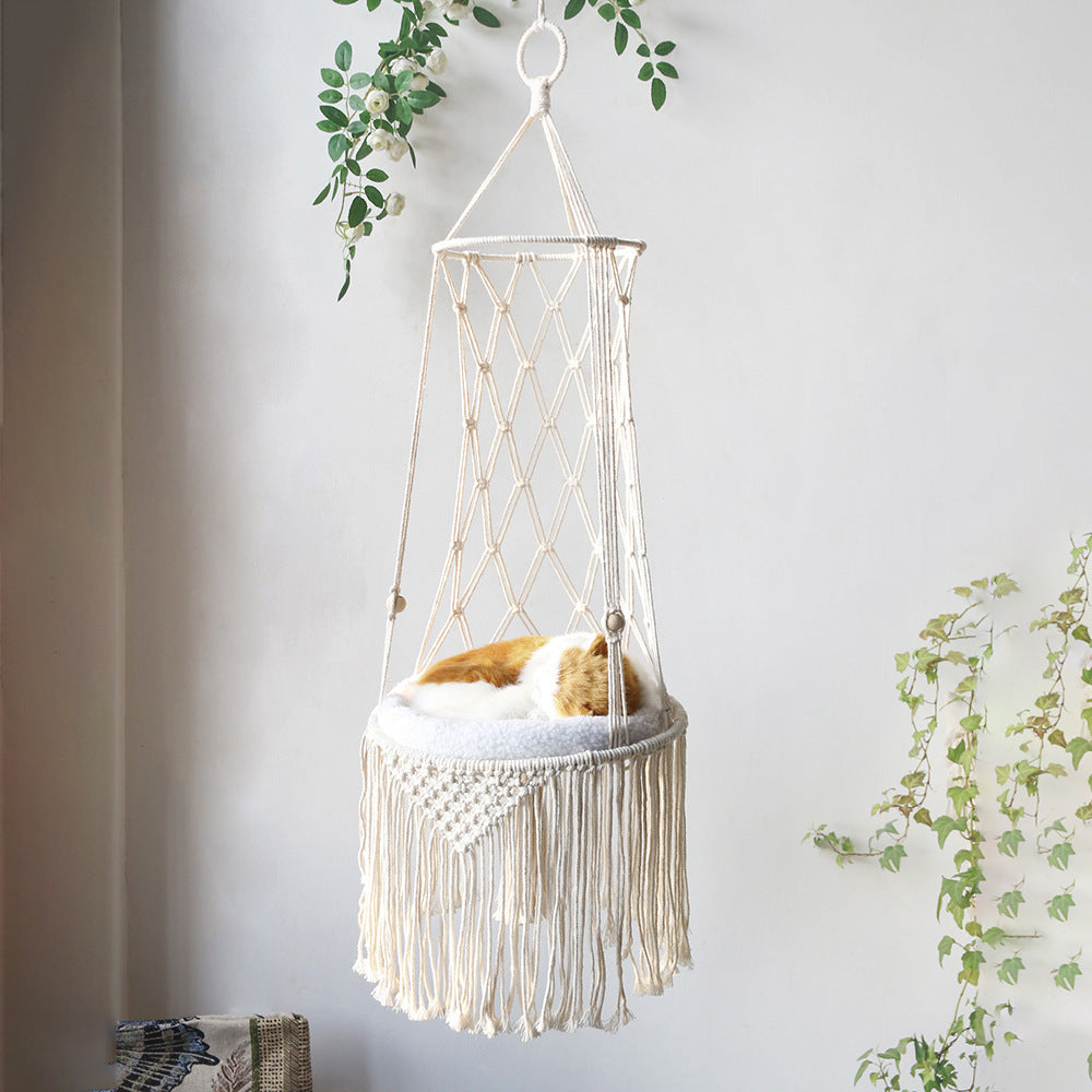 a cat lying in a basket