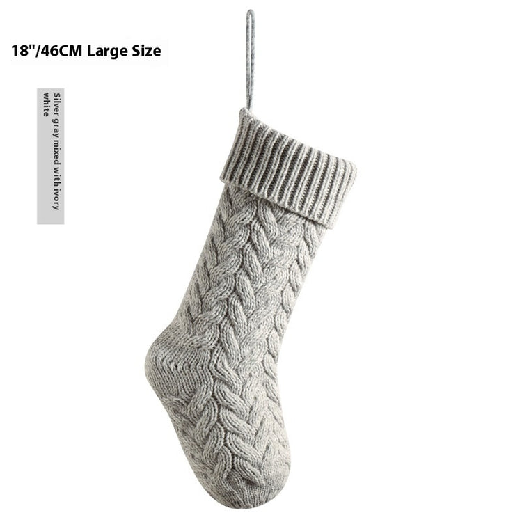a knitted sock from a string