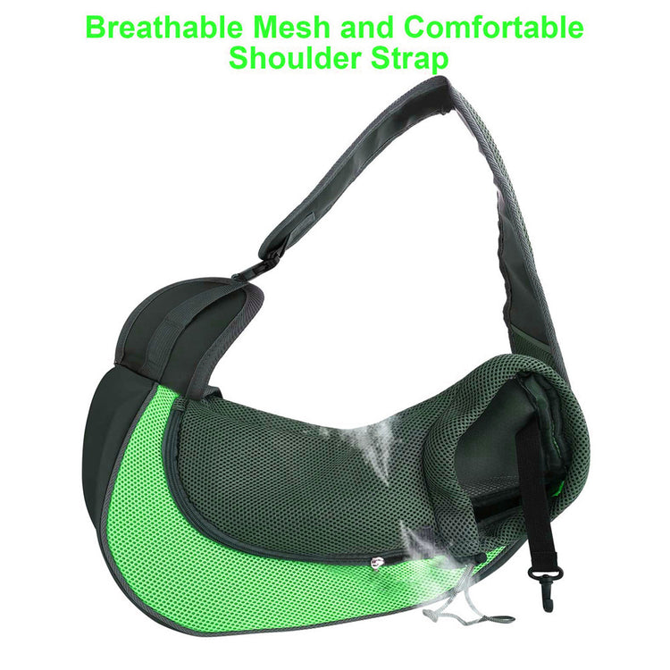 a green and black bag