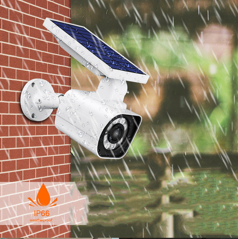 a camera on a brick wall