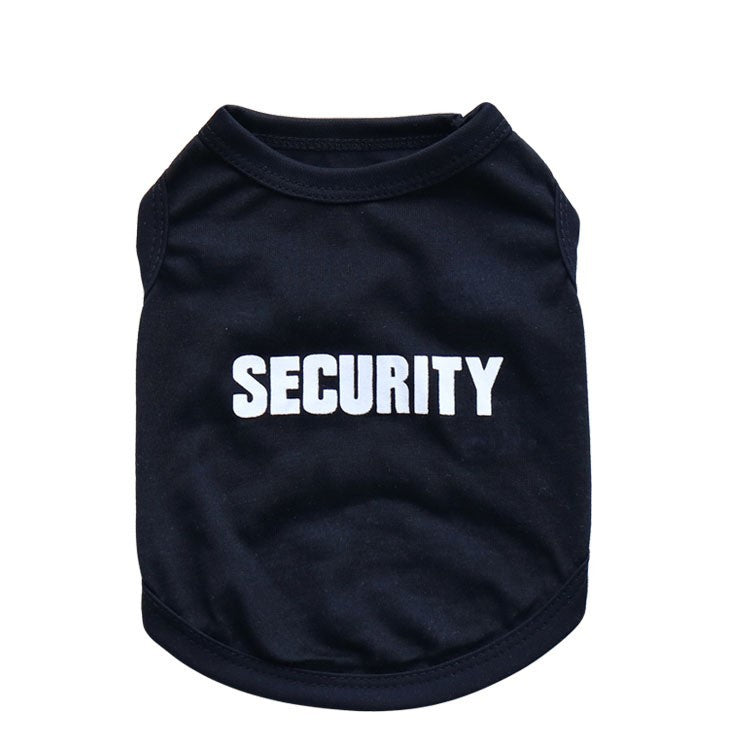 a black shirt with white text on it