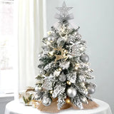 22-Inch Lighted Flocked Tabletop Christmas Tree