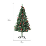 Artificial Snow-Covered PVC Christmas Tree