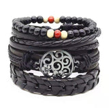 Men's Vintage Braided Leather Bracelet