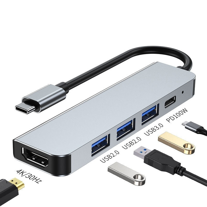 Portable Notebook And Tablet Computer Six In One Expansion Dock