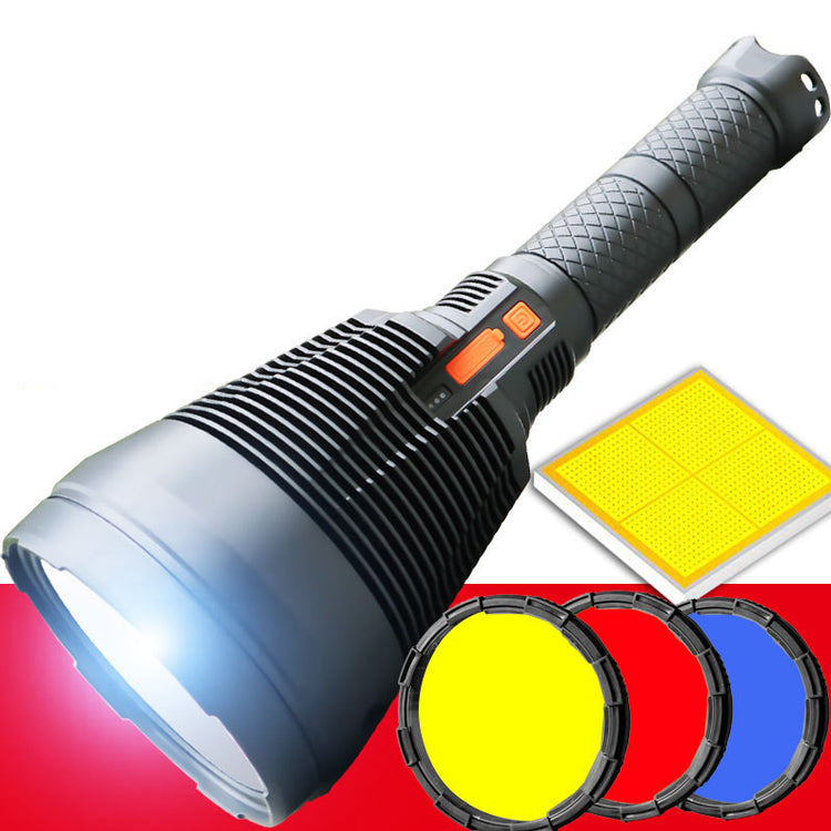 a flashlight with a light on it