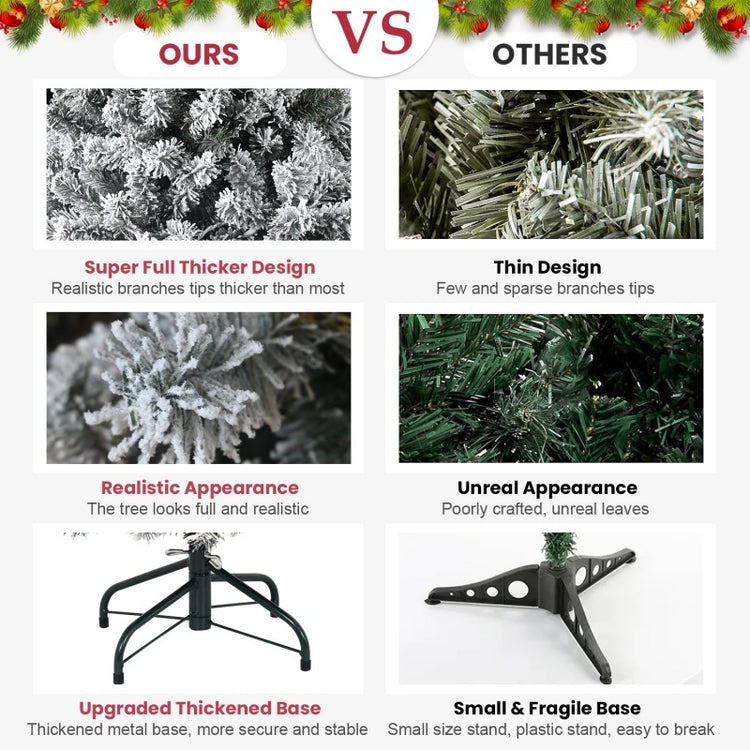 a comparison of different types of christmas trees